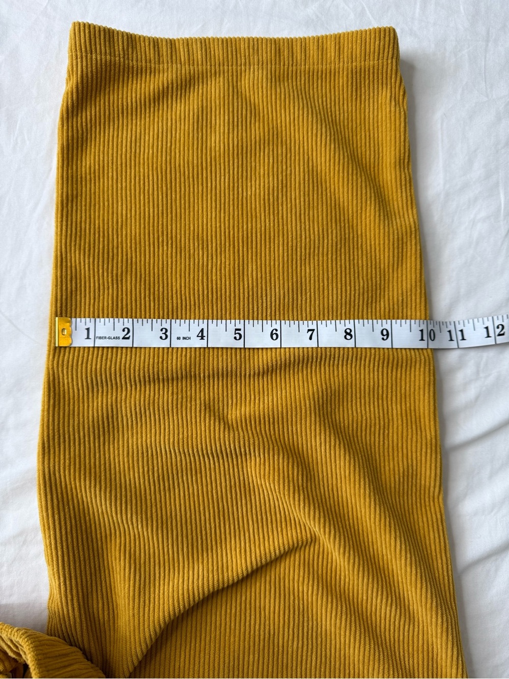 Halara Mustard Yellow Corduroy Wide Leg Pants XL Mid Rise Pleated Stretch Casual - Picture 12 of 12
